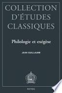 Philologie et exégèse