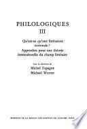 Philologiques