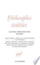 Philosophes taoïstes
