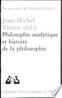 Philosophie analytique et histoire de la philosophie