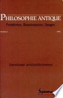 Philosophie Antique n°2 - Questions aristotéliciennes