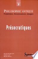 Philosophie Antique n°7 - Présocratiques