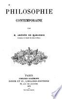 Philosophie contemperaine