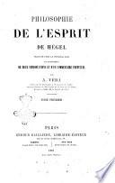 Philosophie de l'esprit de Hégel