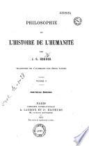 Philosophie de l'histoire de l'humanité