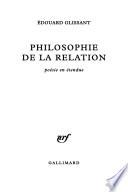 Philosophie de la relation