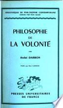 Philosophie de la volonté