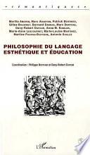 Philosophie du langage, esthétique et éducation