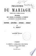 Philosophie du mariage