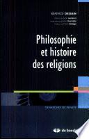 Philosophie et histoire des religions