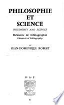 Philosophie et science