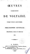 Philosophie générale : métaphysique, morale et théologie