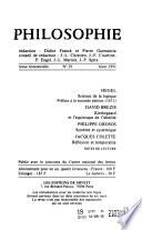 Philosophie