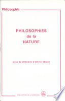 Philosophies de la nature