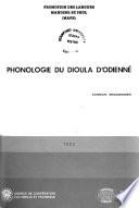 Phonologie du dioula d'Odienné