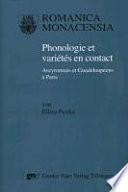 Phonologie et variétés en contact