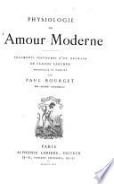 Physiologie de l'amour moderne