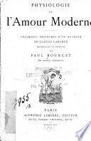 Physiologie de l'Amour moderne