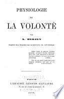 Physiologie de la volonté