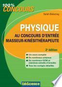 Physique au concours d'entrée Masseur-Kinésithérapeute - 2e édition