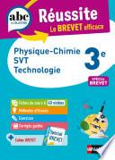 Physique-Chimie - SVT (Sciences de la vie et de la Terre) - Techno 3e - ABC Réussite - Le Brevet efficace - Cours, Méthode, Exercices - Brevet 2023 - EPUB