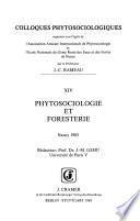 Phytosociologie et foresterie