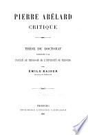 Pierre Abélard, critique