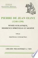 Pierre de Jean Olivi (1248-1298)