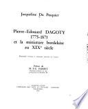 Pierre-Édouard Dagoty, 1775-1871, et la miniature bordelaise au XIXe siècle