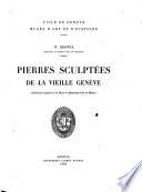 Pierres sculptées de la vieille Genève