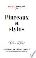 Pinceaux et stylos