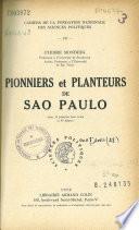 Pionniers et planteurs de Sao Paulo