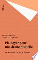 Plaidoyer pour une droite plurielle