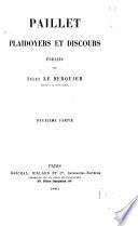 Plaidoyers et discours