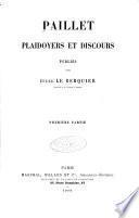 Plaidoyers et discours