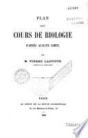 Plan d'un cours de biologie d'après Auguste Comte