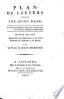 Plan de lecture pour une jeune dame
