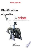 Planification et gestion de crise