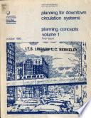 Planning for Downtown Circulation Systems: Planning concepts