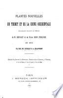Plantes nouvelles du Thibet et de la Chine occidentale