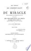 Pneumatologie des esprits et de leurs manifestations diverses