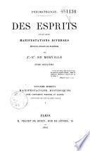 Pneumatologie des esprits et de leurs manifestations diverses