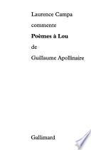 Poèmes à Lou de Guillaume Apollinaire