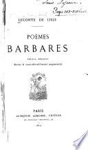 Poëmes barbares