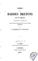Poèmes des bardes bretons du sixième VIe siècle