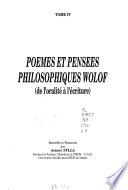 Poemes et pensees philosophiques wolof: Lacks special title