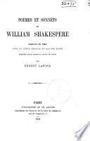 Poèmes et sonnets de William Shakespere