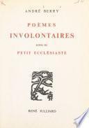 Poèmes involontaires