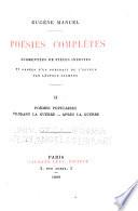 Poèmes populaires. Pendant la guerre. Après la guerre