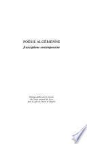 Poésie algérienne francophone contemporaine